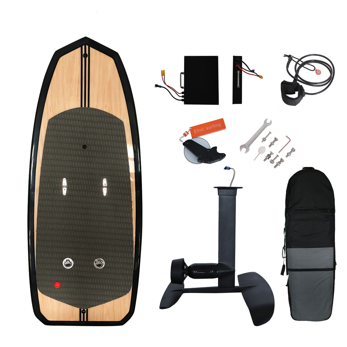 BIOZEUS FULL CARBON FIBRE EFOIL SURFBOARD ELECTRIC HYDROFOIL SURF BOAR