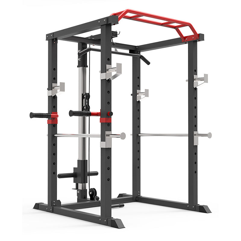 POWER RACK + SINGLE PULLEY PLATE LOADING - Biozeus fitness